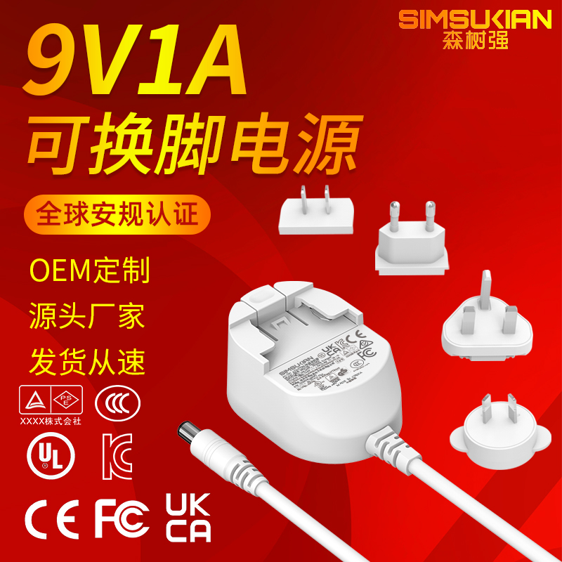 9V1A 转换头电源...